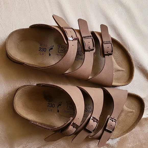 Birki's women's original birkenstock Fussbett NWOB 230 36 35 L/5 strappy sandals - Picture 6 of 7